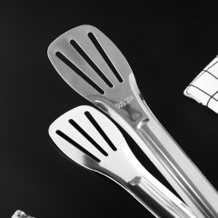 拜杰（Baijie）304多功能食品夹蛋糕夹牛排夹烧烤面包夹厨房烘焙夹子